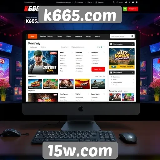 Avaliação da interface do site k665.com